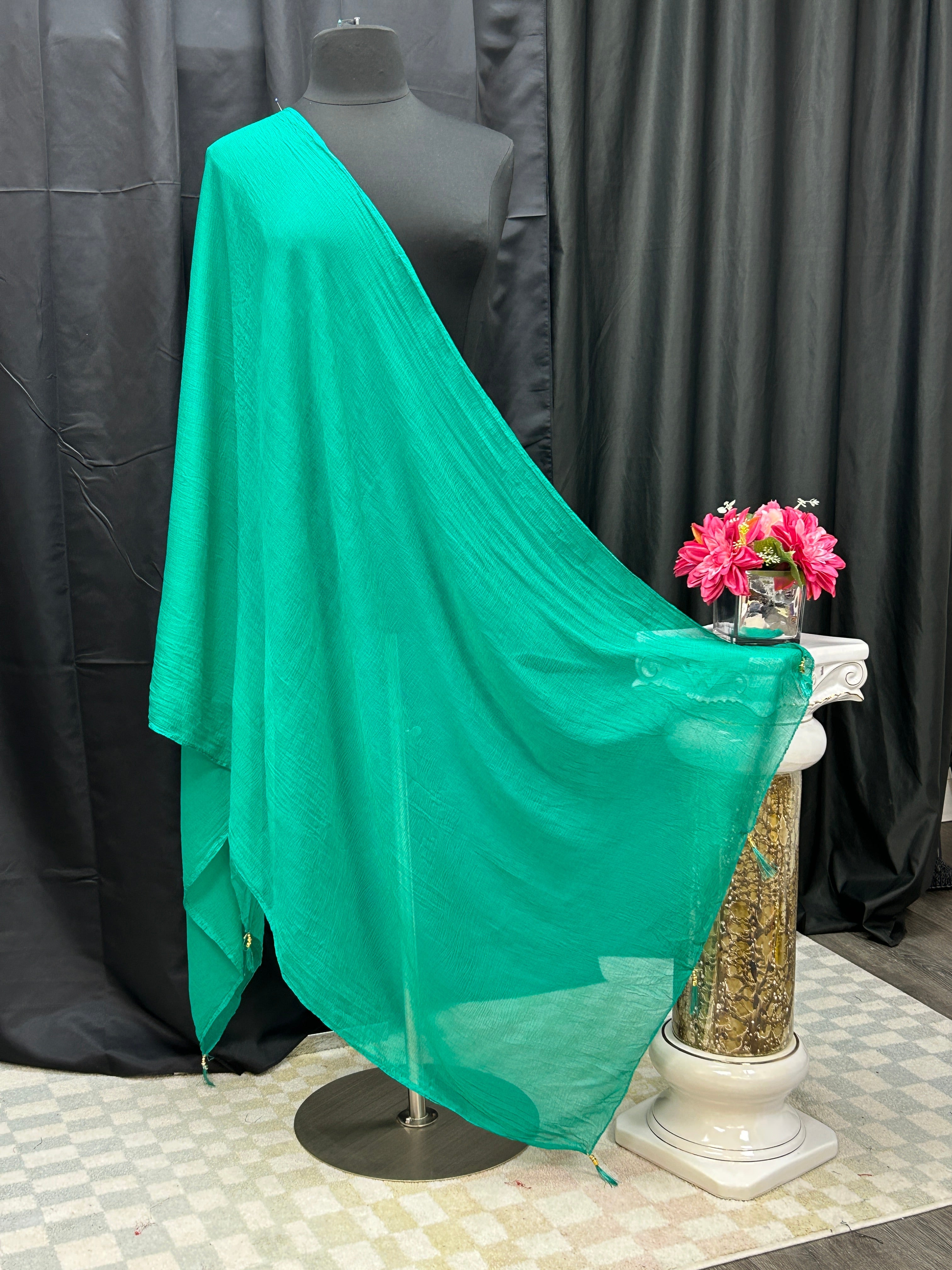 Chiffon green dupatta