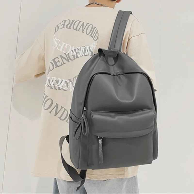 Elegant Leather Backpack Bag : With Fancy Zipper