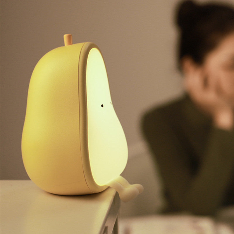Yali With Sleeping Lamp USB Charging Stepless Dimming Two-Color Temperature Night Light Children's Bedroom Cute Led Bedside Lamp