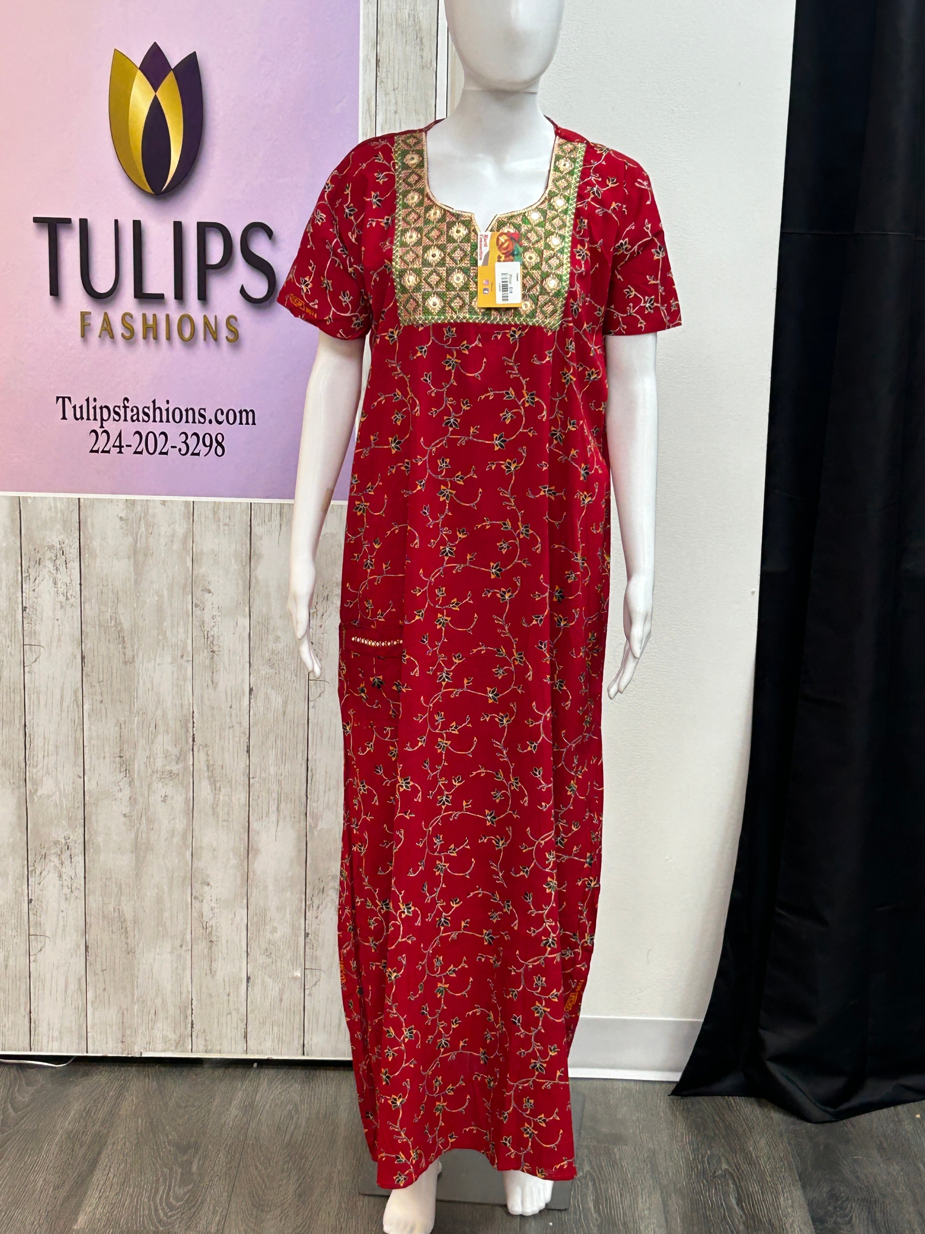 Cotton nighty | Jaipur cotton nighty