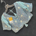 Sky blue blouse | heavy embroidery work