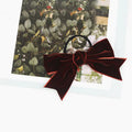 Vintage Velvet Bow Hair Clip  Handmade Spring Clip
