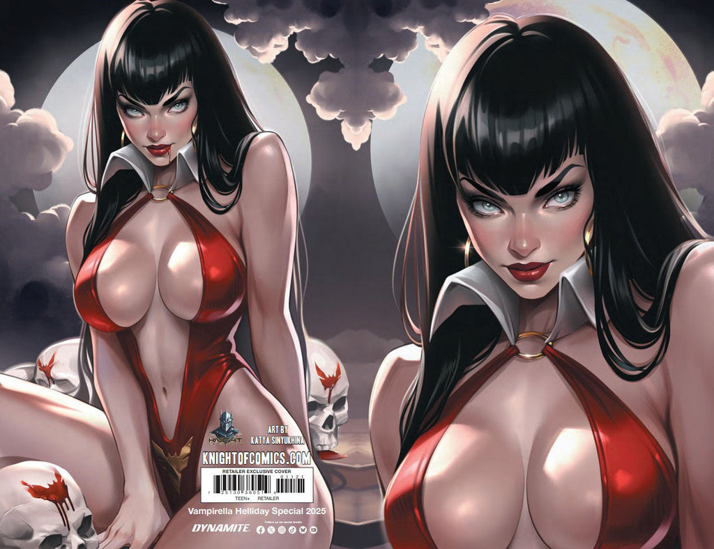 VAMPIRELLA HELLIDAY SPECIAL 2025 - KATYA SINYUKHINA WRAPAROUND COVER A FANEXPO NEW ORLEANS EXCLUSIVE LTD 350