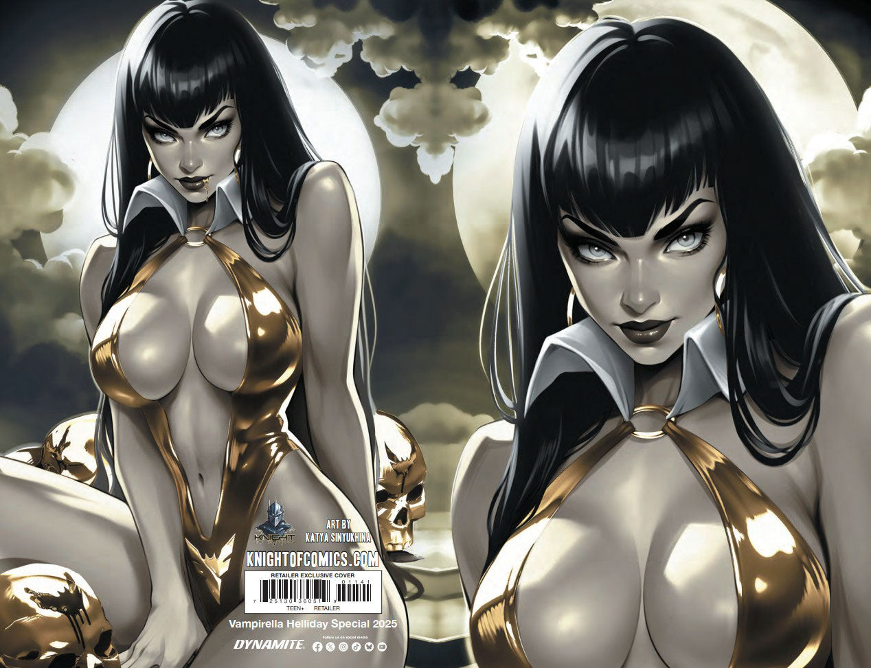 VAMPIRELLA HELLIDAY SPECIAL 2025 - KATYA SINYUKHINA WRAPAROUND COVER B FANEXPO NEW ORLEANS EXCLUSIVE LTD 100