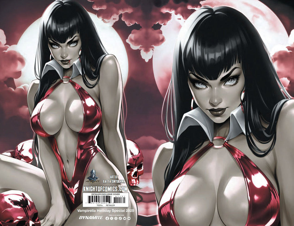 VAMPIRELLA HELLIDAY SPECIAL 2025 - KATYA SINYUKHINA WRAPAROUND COVER C FANEXPO NEW ORLEANS EXCLUSIVE LTD 50