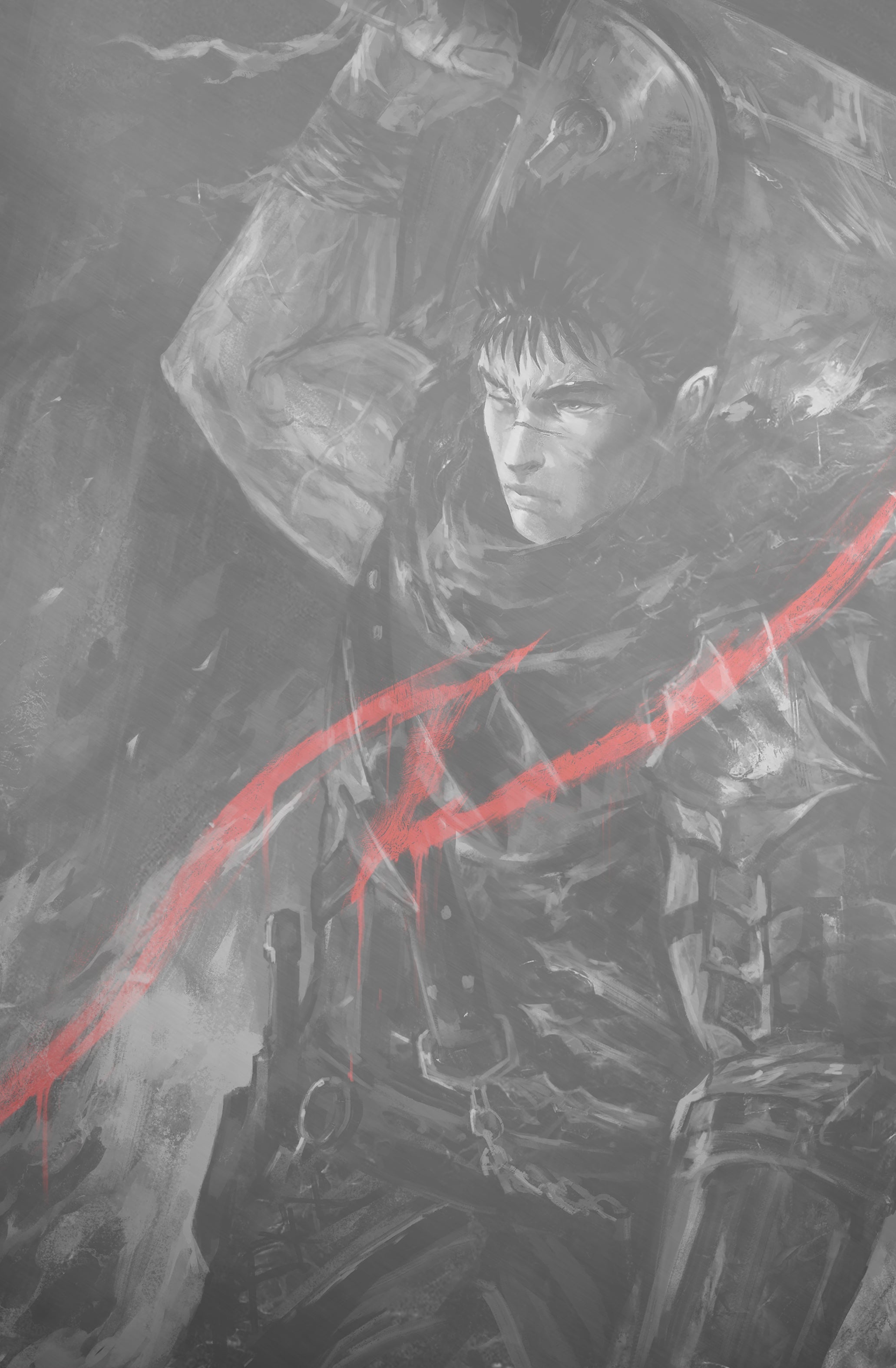 TRIBUTE KENTARO MIURA CREATOR OF BERSERK - SHIMHAQ COVER B WHITE METAL FANEXPO NEW ORLEANS EXCLUSIVE LTD 10
