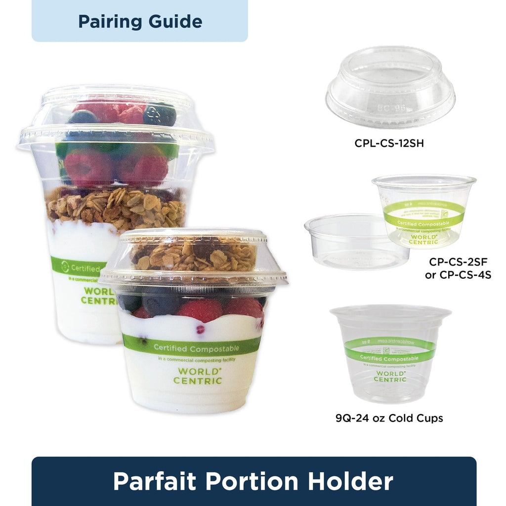 World Centric 2oz Portion Cup, Squat, Clear (QTY:2000)
