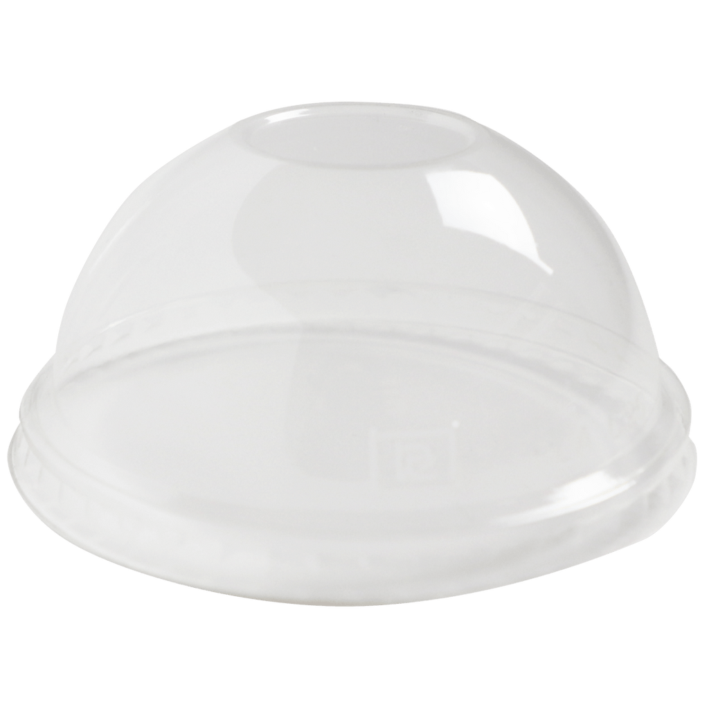 World Centric LID PLA - 9Q-24 oz Cold Cups, Dome, No Straw Hole, Clear (QTY:1000)