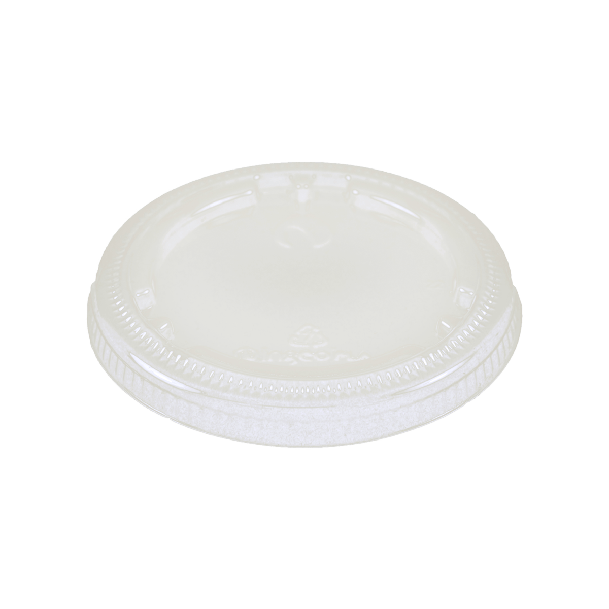 World Centric LID PLA - Fits 4 to 9oz Cold Cups and 2oz Squat Portion Cup, Flat, No Straw Hole, Clear (QTY:1000)