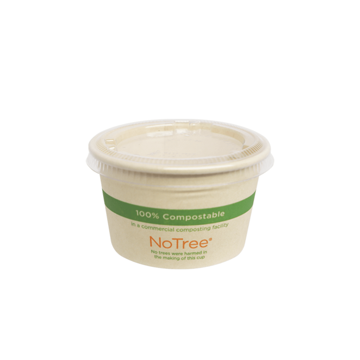 World Centric LID PLA - Fits 4 to 9oz Cold Cups and 2oz Squat Portion Cup, Flat, No Straw Hole, Clear (QTY:1000)
