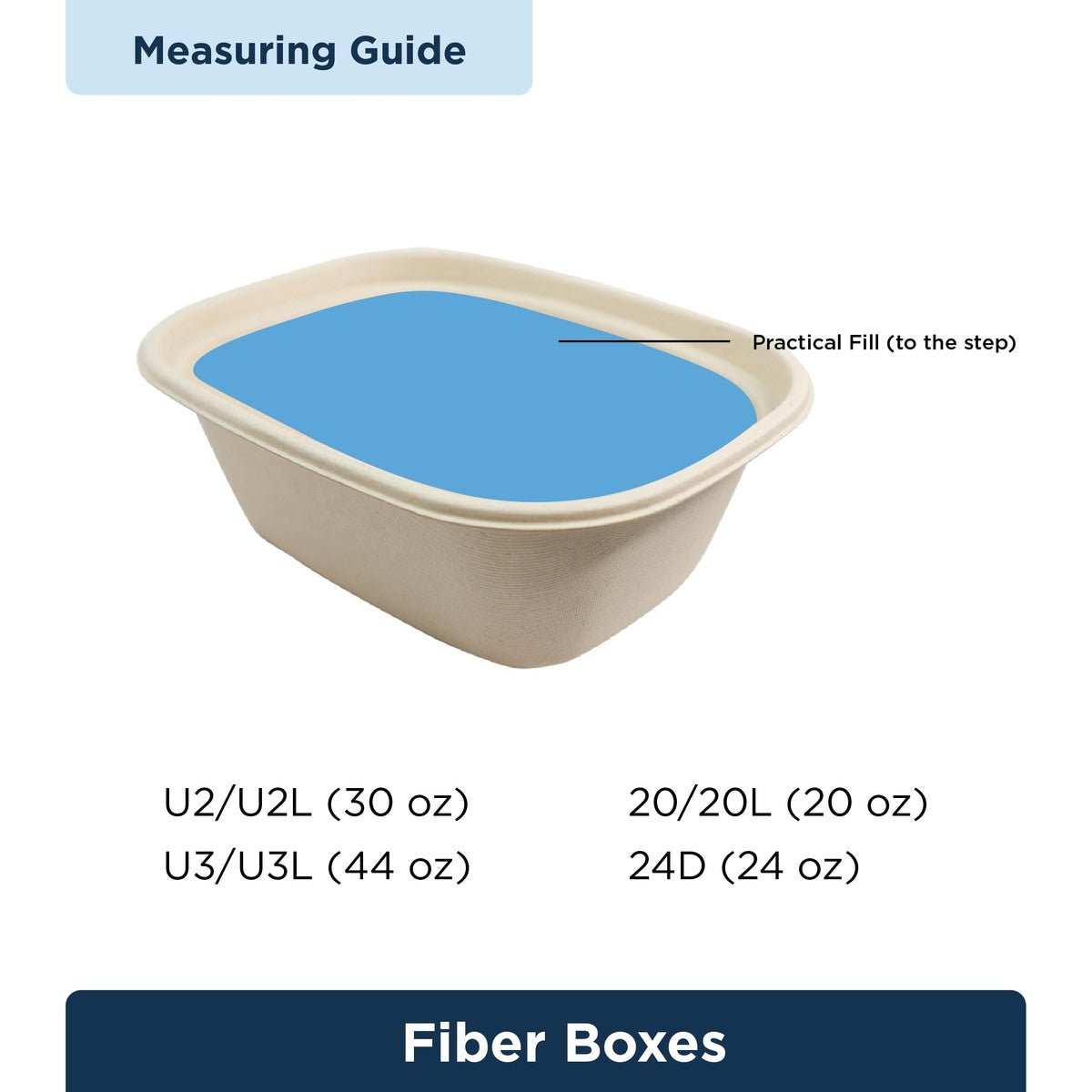 World Centric 8.7x6.7x3.1 in (44 oz) Fiber Box (QTY:400)