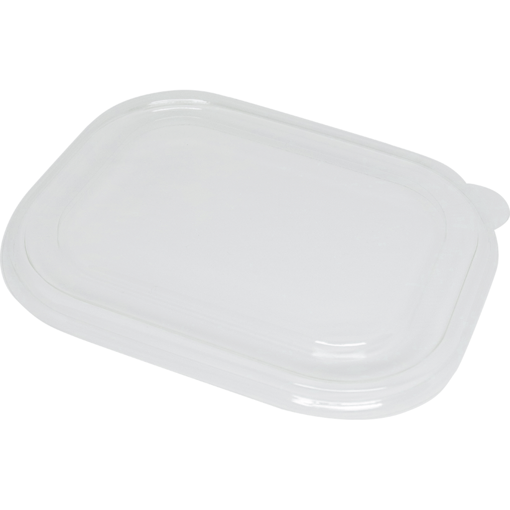 World Centric LID PLA - 20-44 oz Fiber Boxes, Flat, Clear (QTY:400)