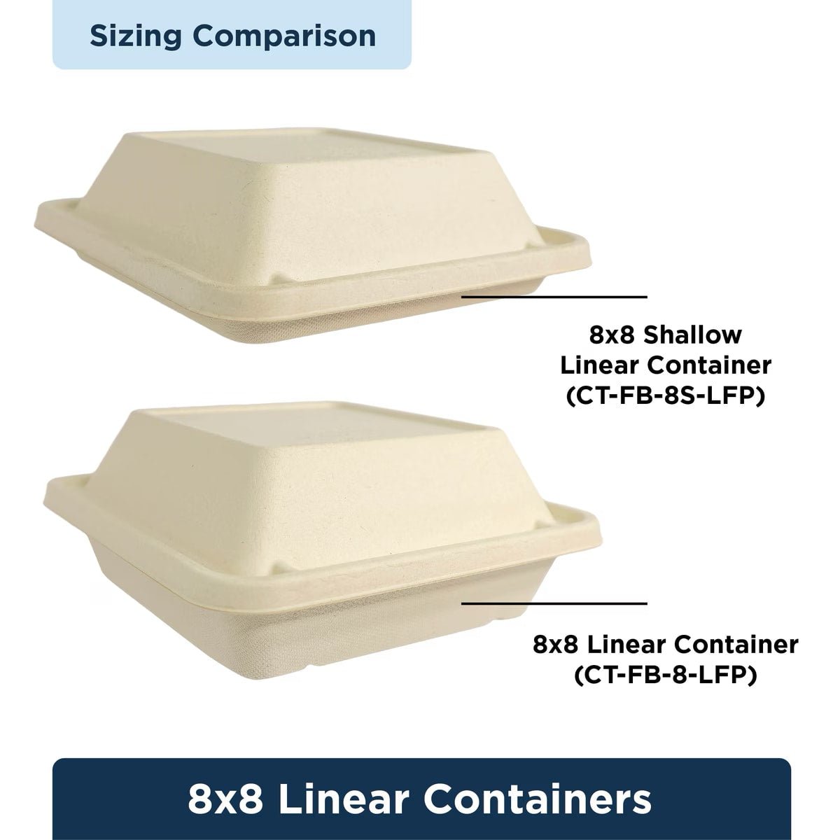 World Centric Lid for 8x8" Linear Container (QTY:300)