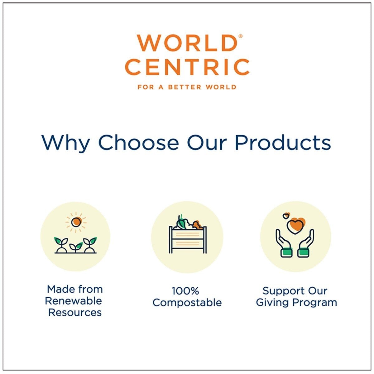World Centric Lid for 9x6" Linear Container (QTY:300)