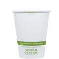 World Centric FSC Paper Hot Cups 8oz Compostable (QTY 1000), SKU CU-PA-8