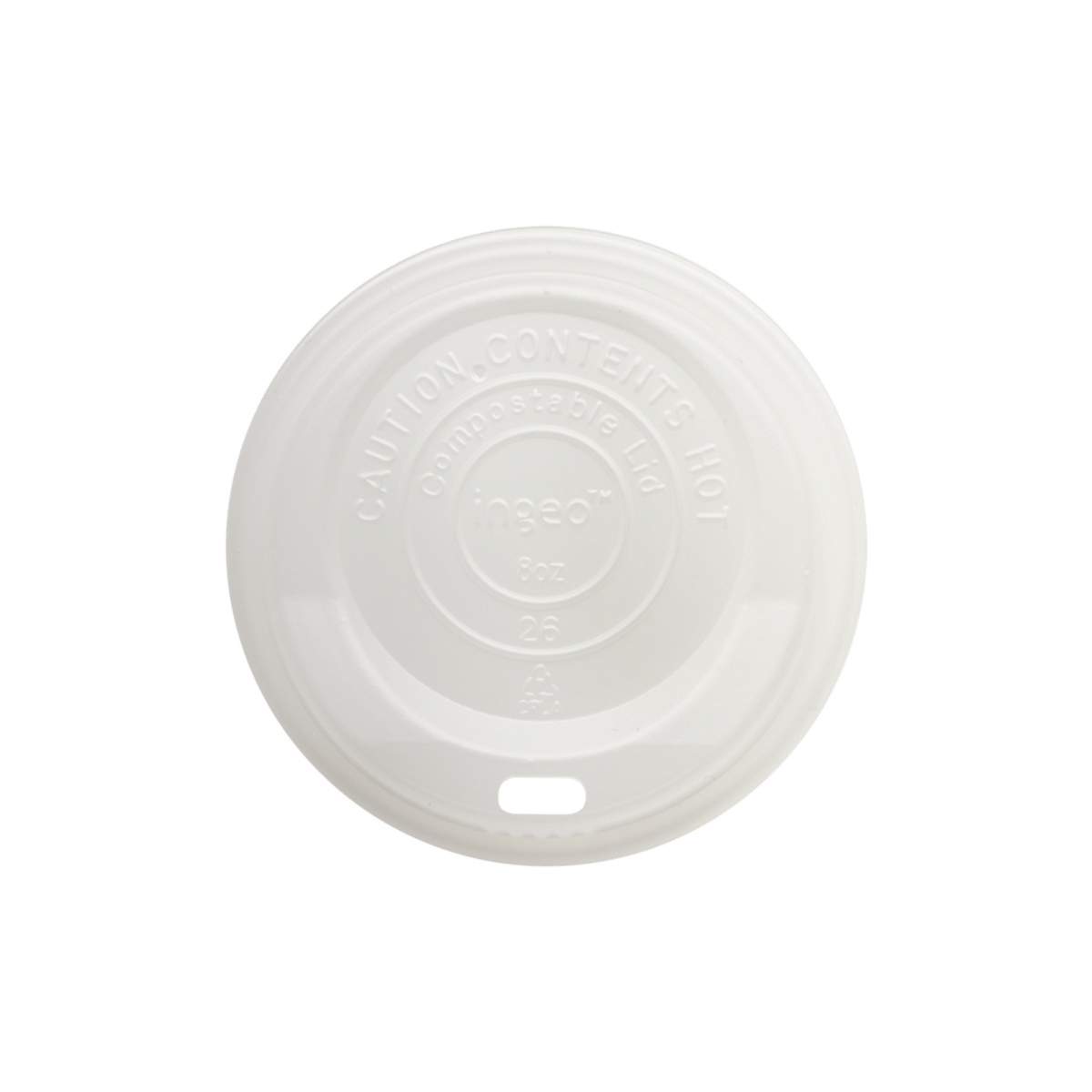 World Centric LID CPLA - 8 oz Hot Cups, White (QTY:1000)