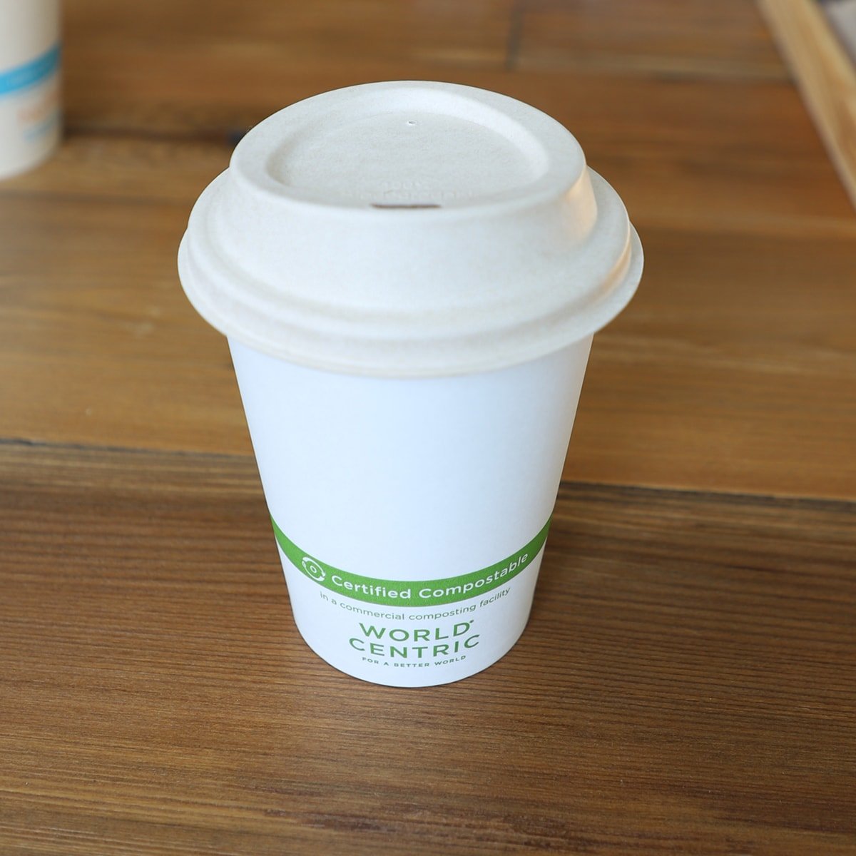 World Centric LID Fiber - 8 oz Paper Hot Cup (QTY:1000)