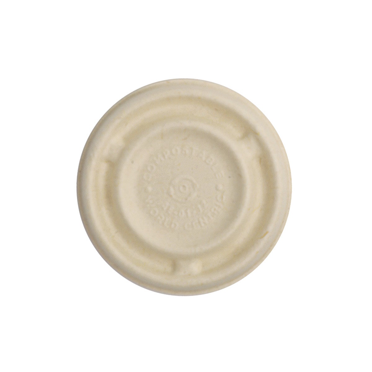World Centric 2 oz Fiber Souffle Cup Lid, Compostable Fiber (QTY 2000), SKU CUL-SC-2N-LFP