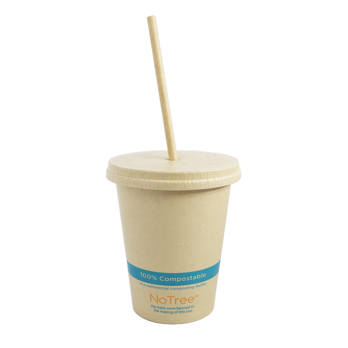 World Centric LID Paper - 12-22 oz NoTree Cold Cups (QTY:1000)