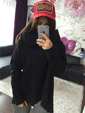Irregular High Collar Sweater for Women