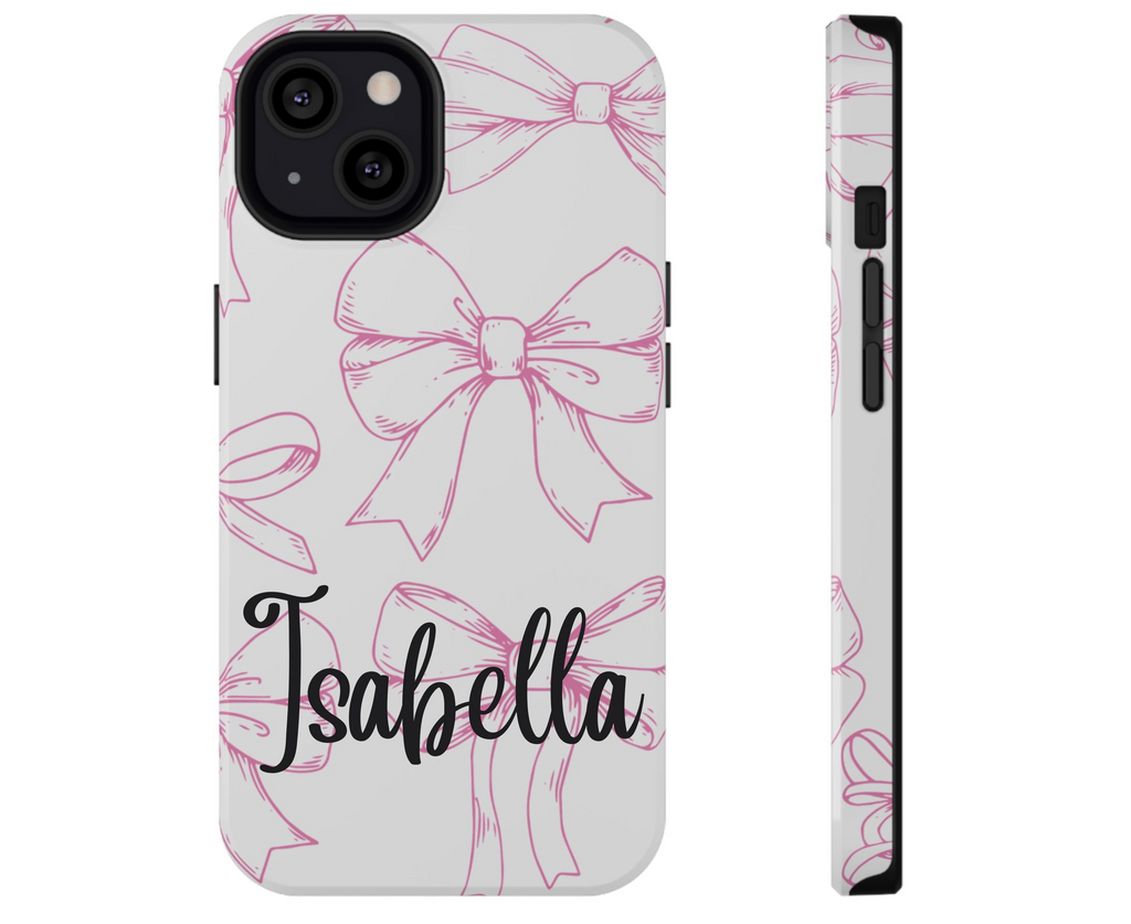 Customizable: Cute Bow Pattern Phone Case