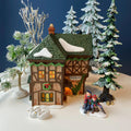 Illuminated Christmas Village T. Puddlewick Spectacle Shop by Dept. 56. Dickens' Village. Seasonal Home Retail Decor. Night Light.