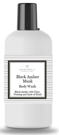Black Amber Musk Scented Body Wash