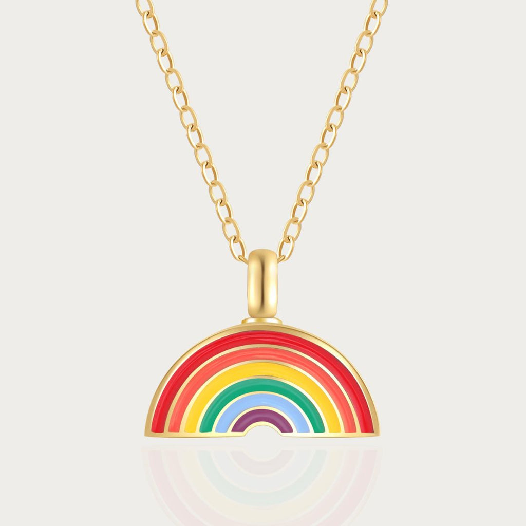 Rainbow - Memorial Necklace for Human Ashes - Rainbow