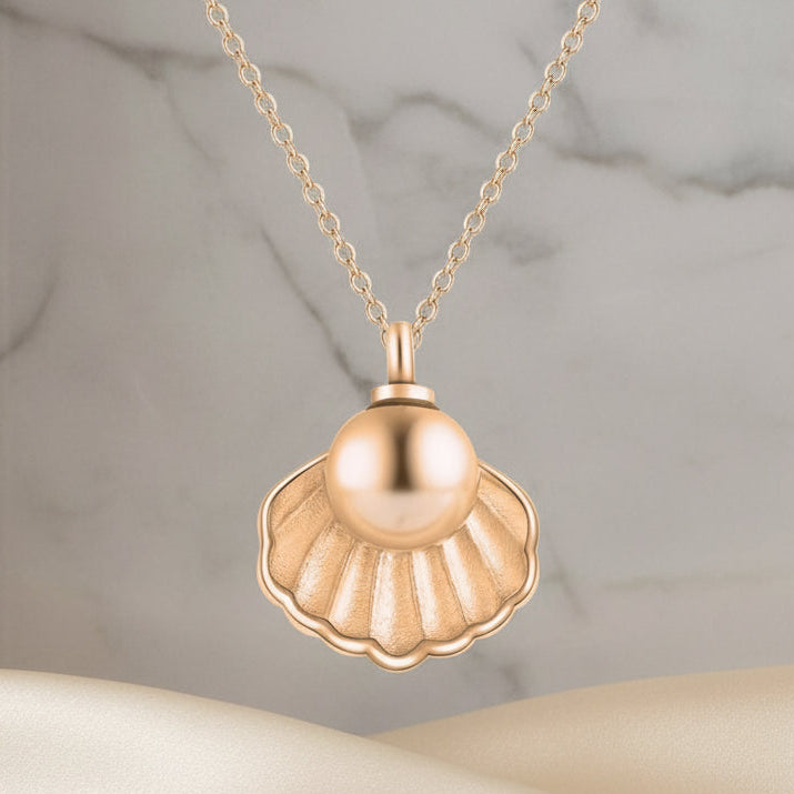 Treasure - Memorial Necklace for Human Ashes - Rose Gold