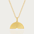 Rainbow - Memorial Necklace for Human Ashes - Gold
