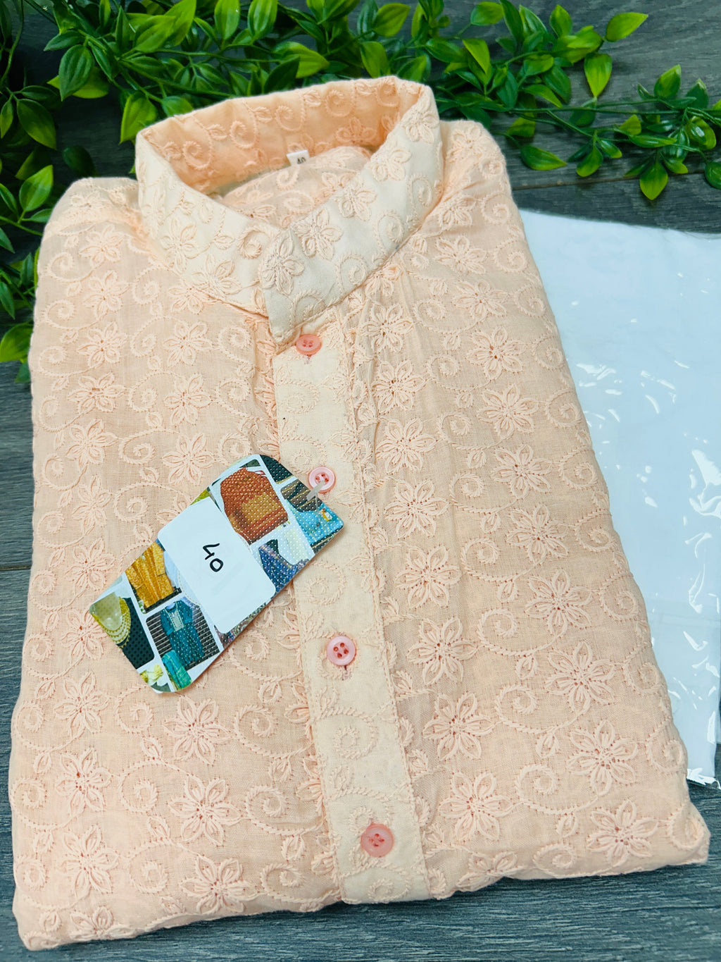 Soft cotton chikankari kurta pajama / mens kurta