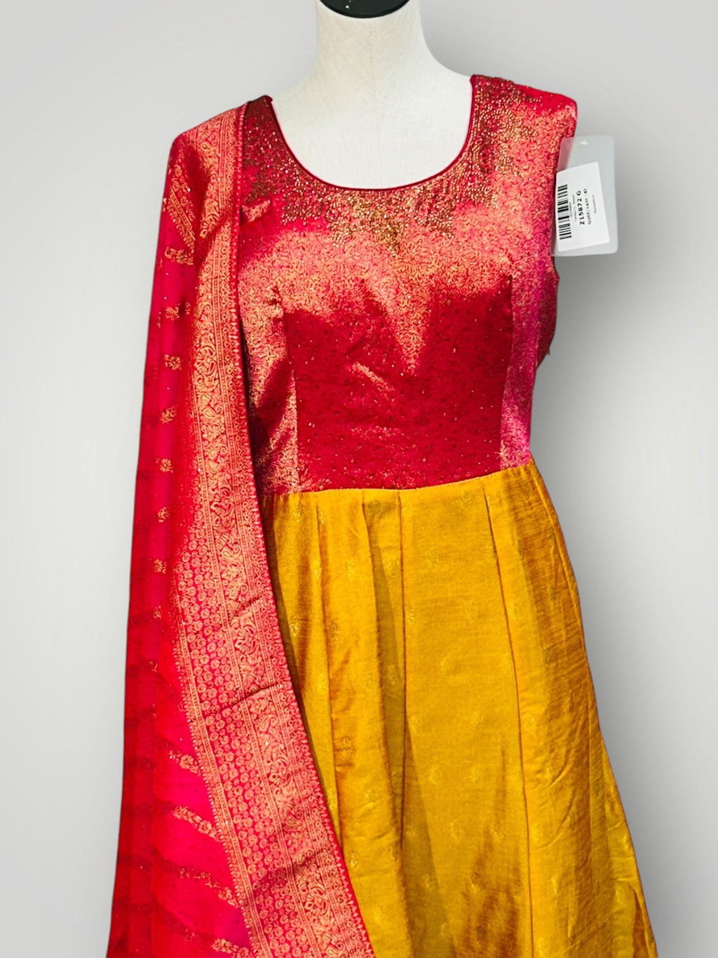 Party wear long gown | pure silk gown