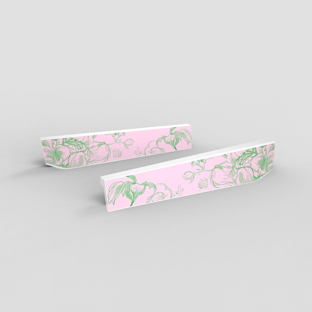 Pink Toile - White