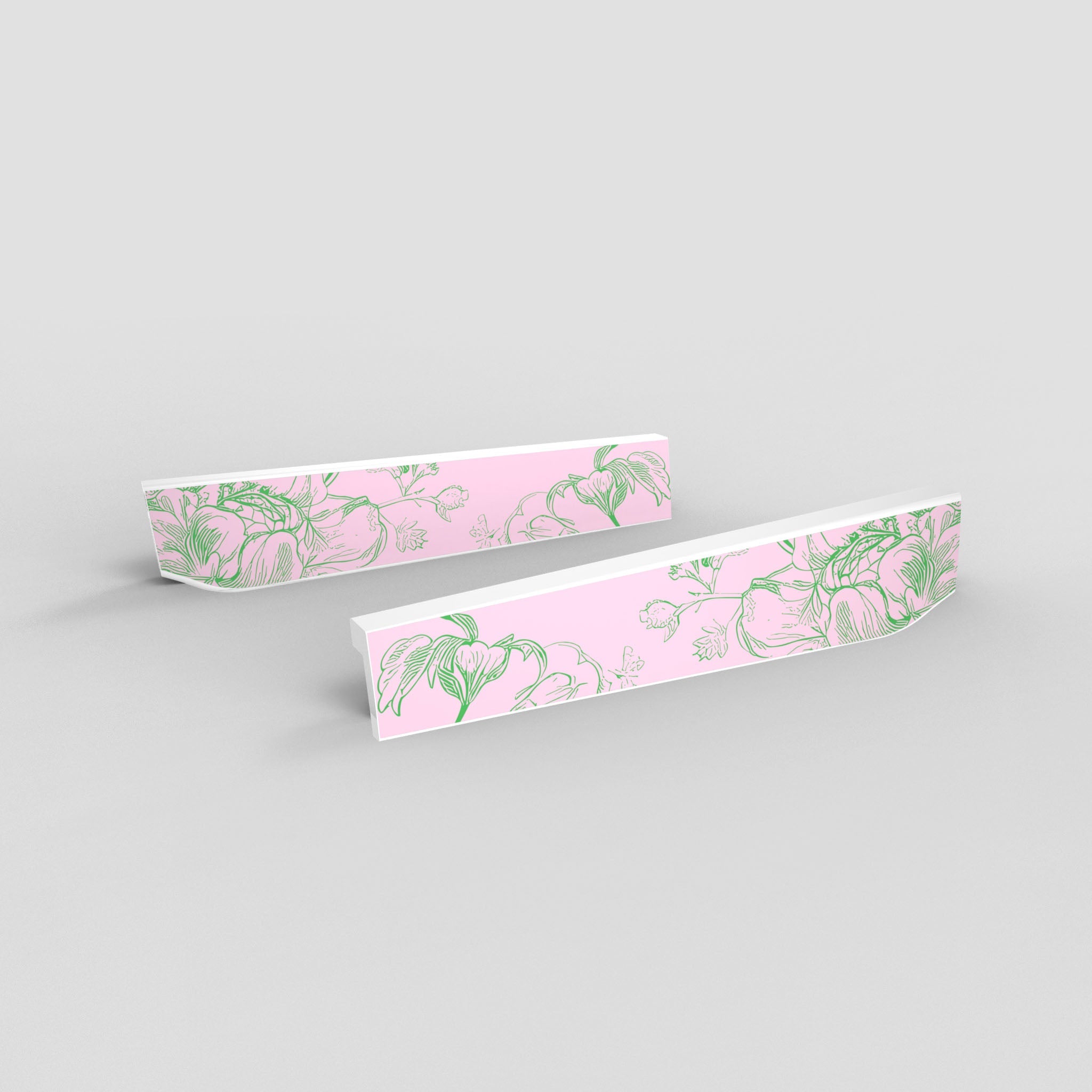 Pink Toile - White