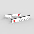 Love Letters White - Black