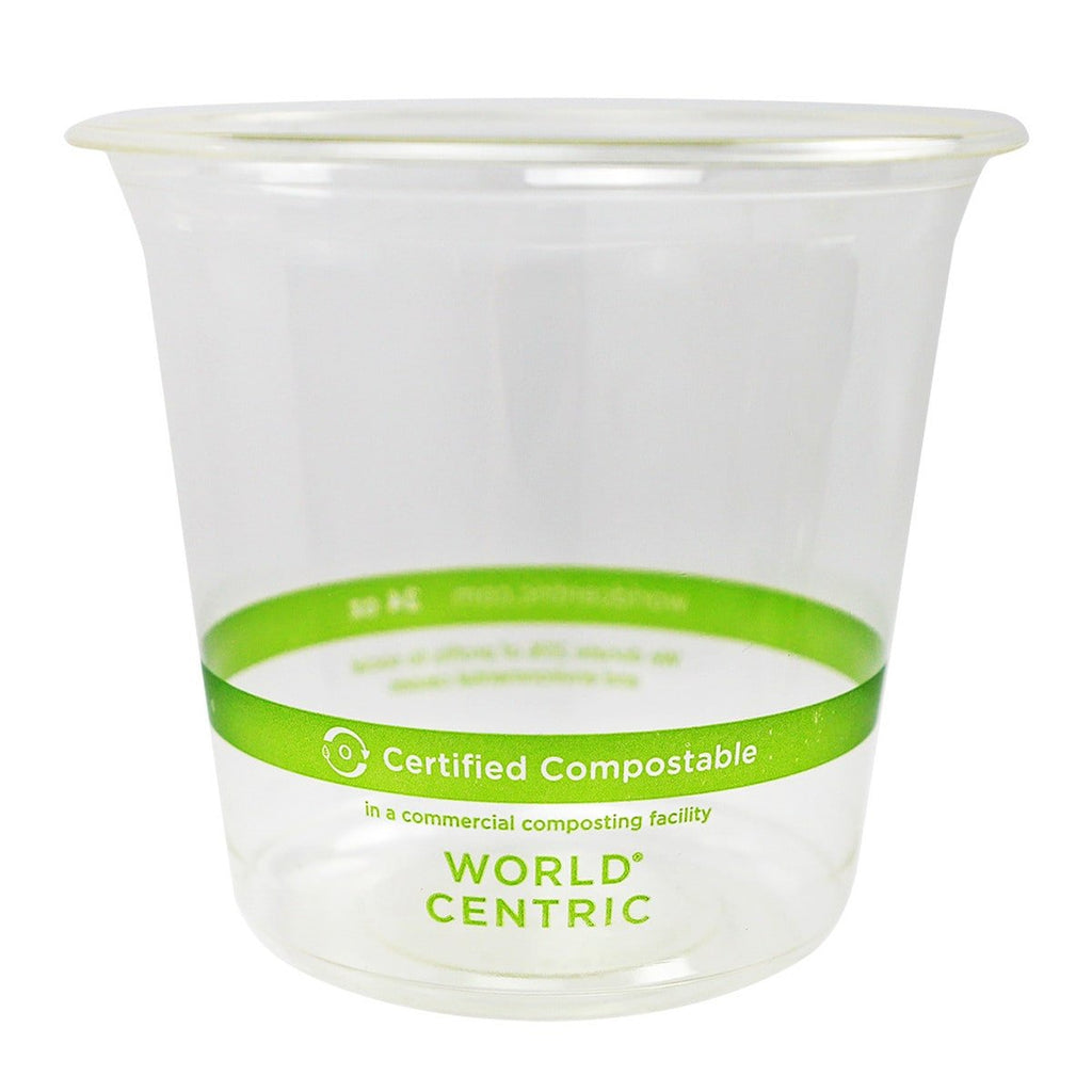 World Centric 24 oz Round Deli, Clear (QTY:500)