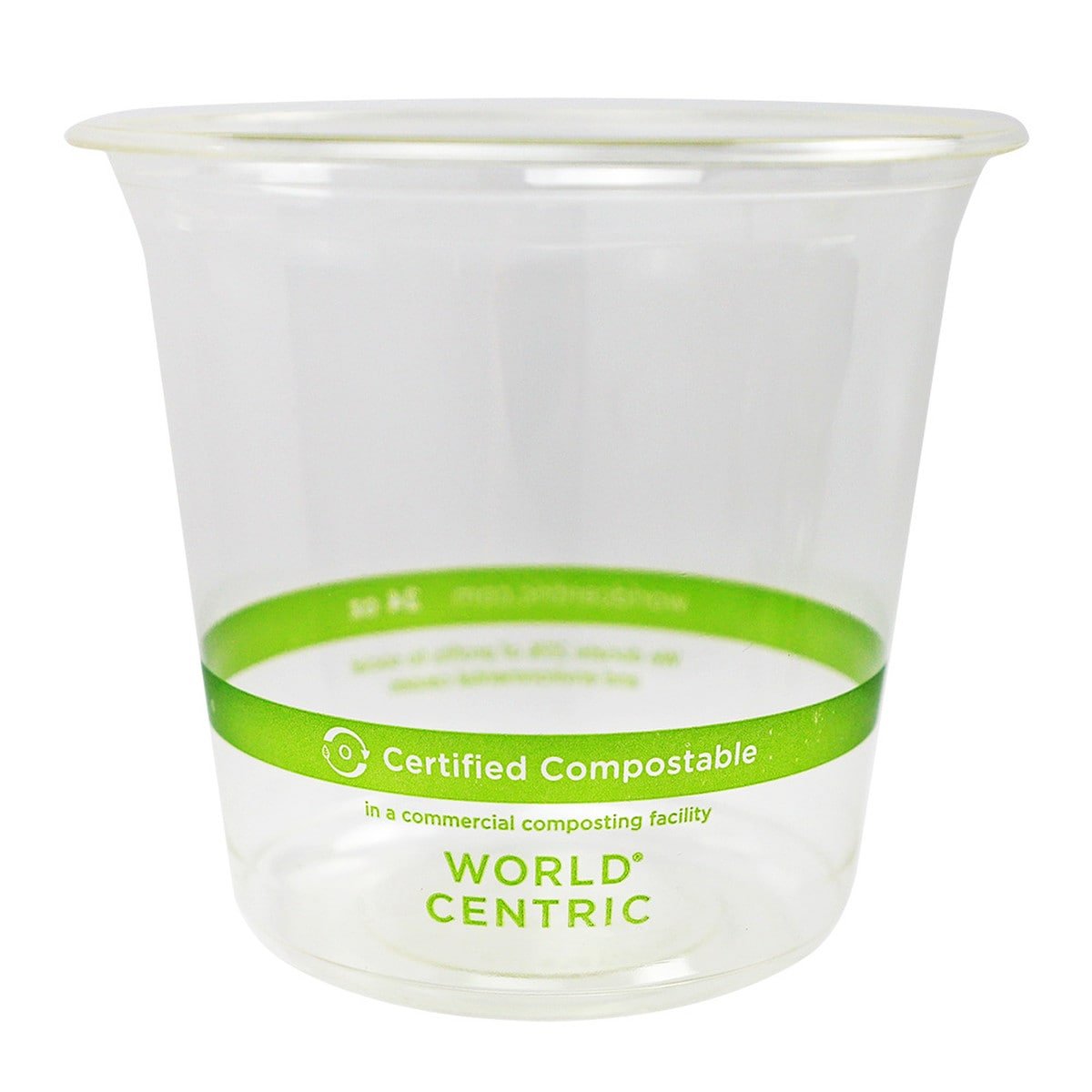 World Centric 24 oz Round Deli, Clear (QTY:500)