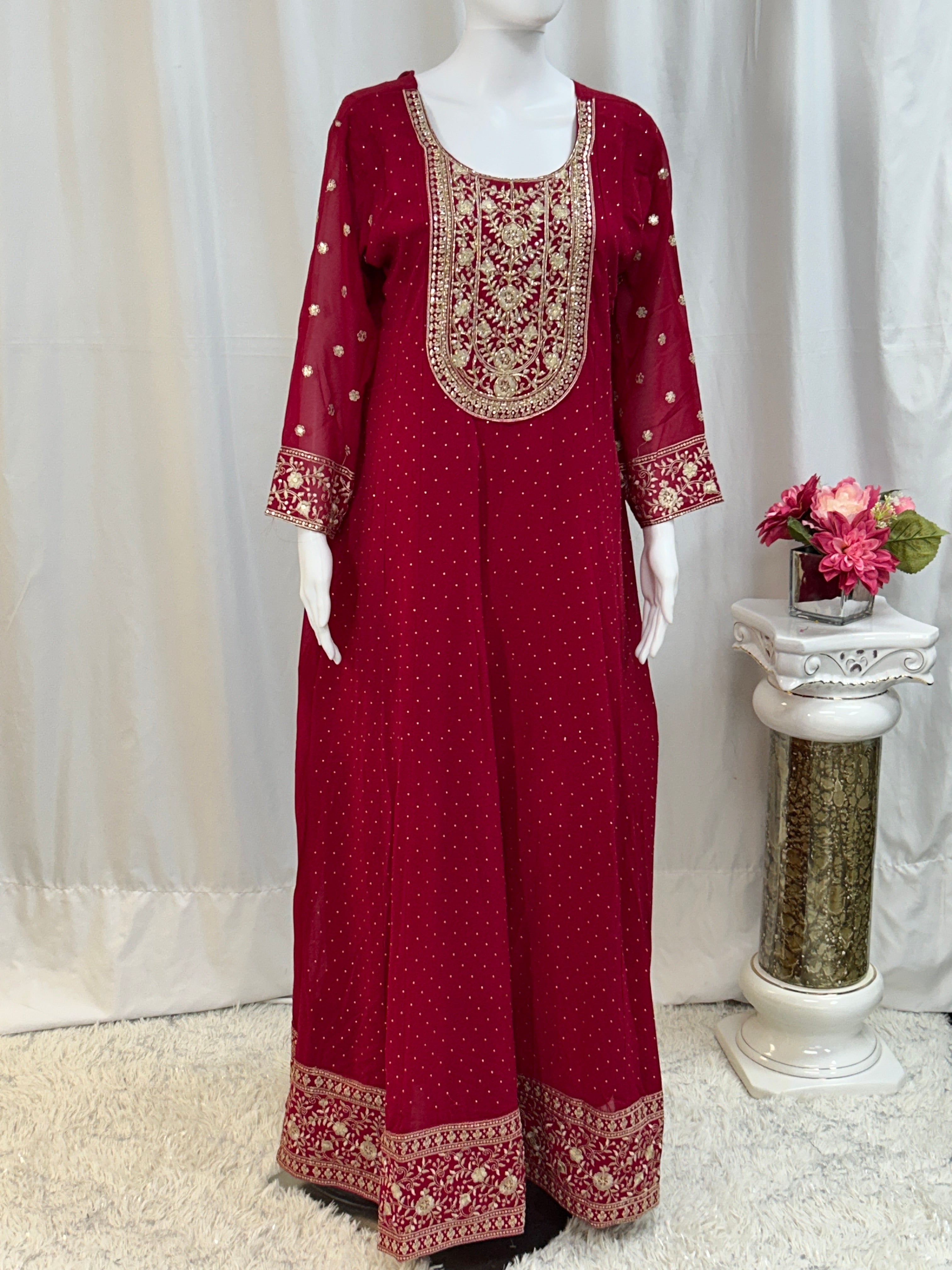 Georgette long gown