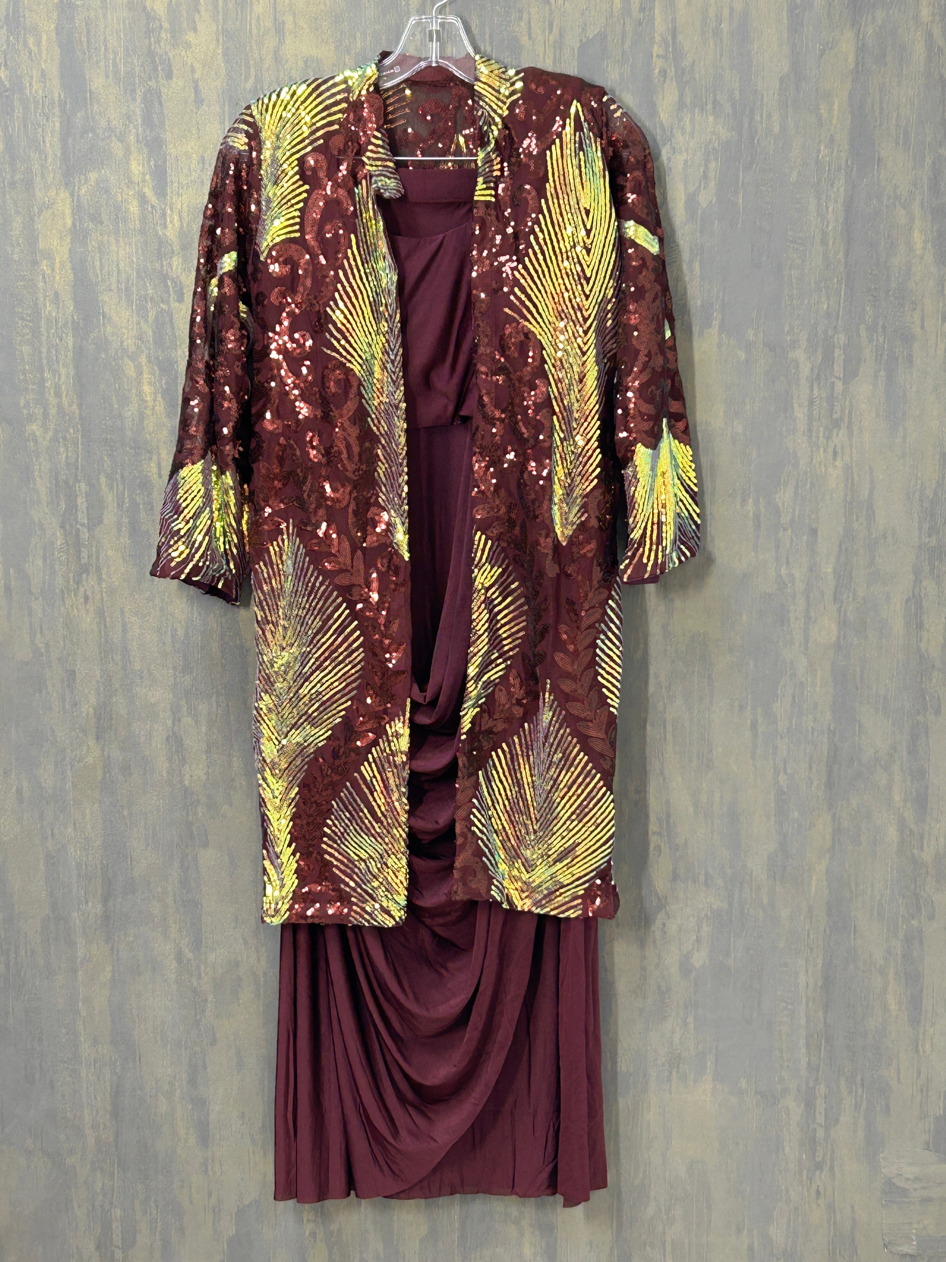 Readymade saree with blouse and jacket