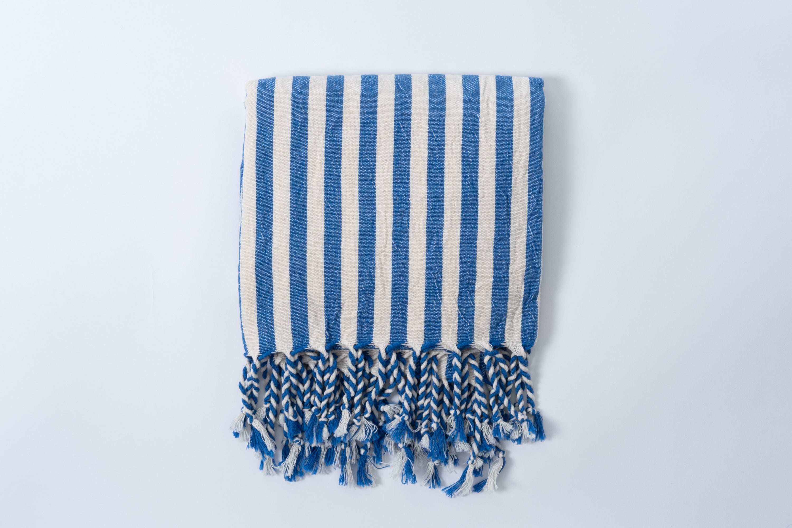Girit Dark Blue Cotton Linen Towel
