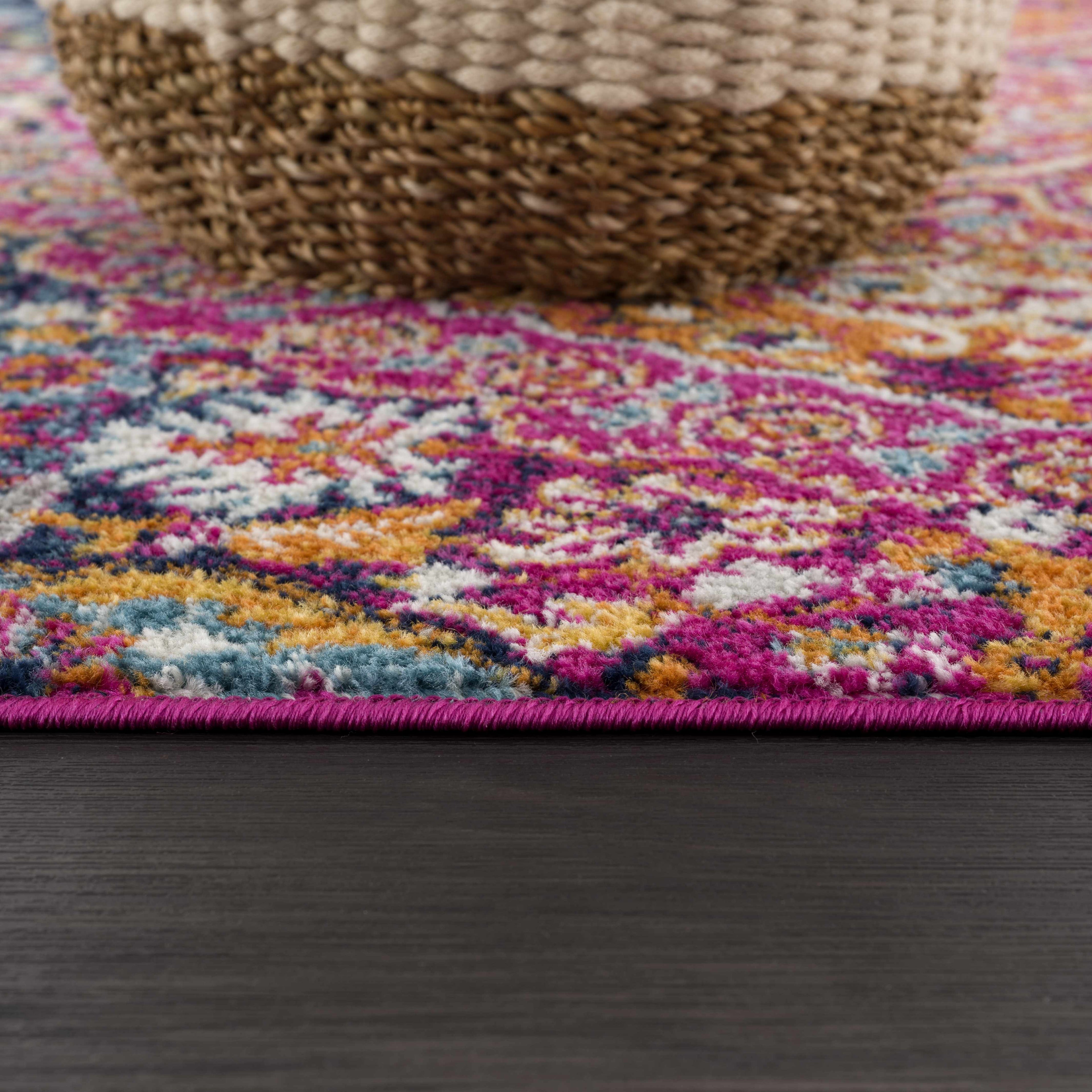 Burnt Orange Ojus Area Rug