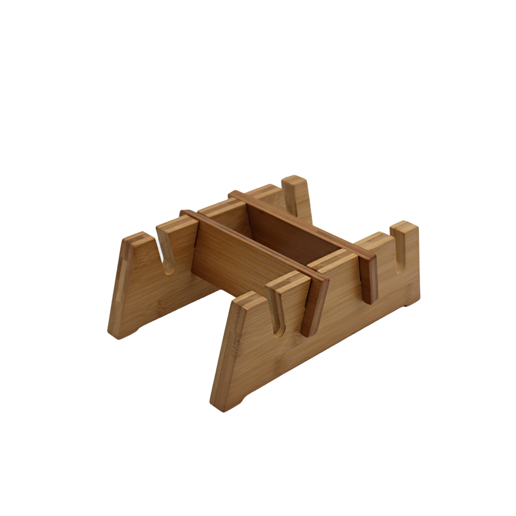 Double Bamboo Skateboard Floor Stand