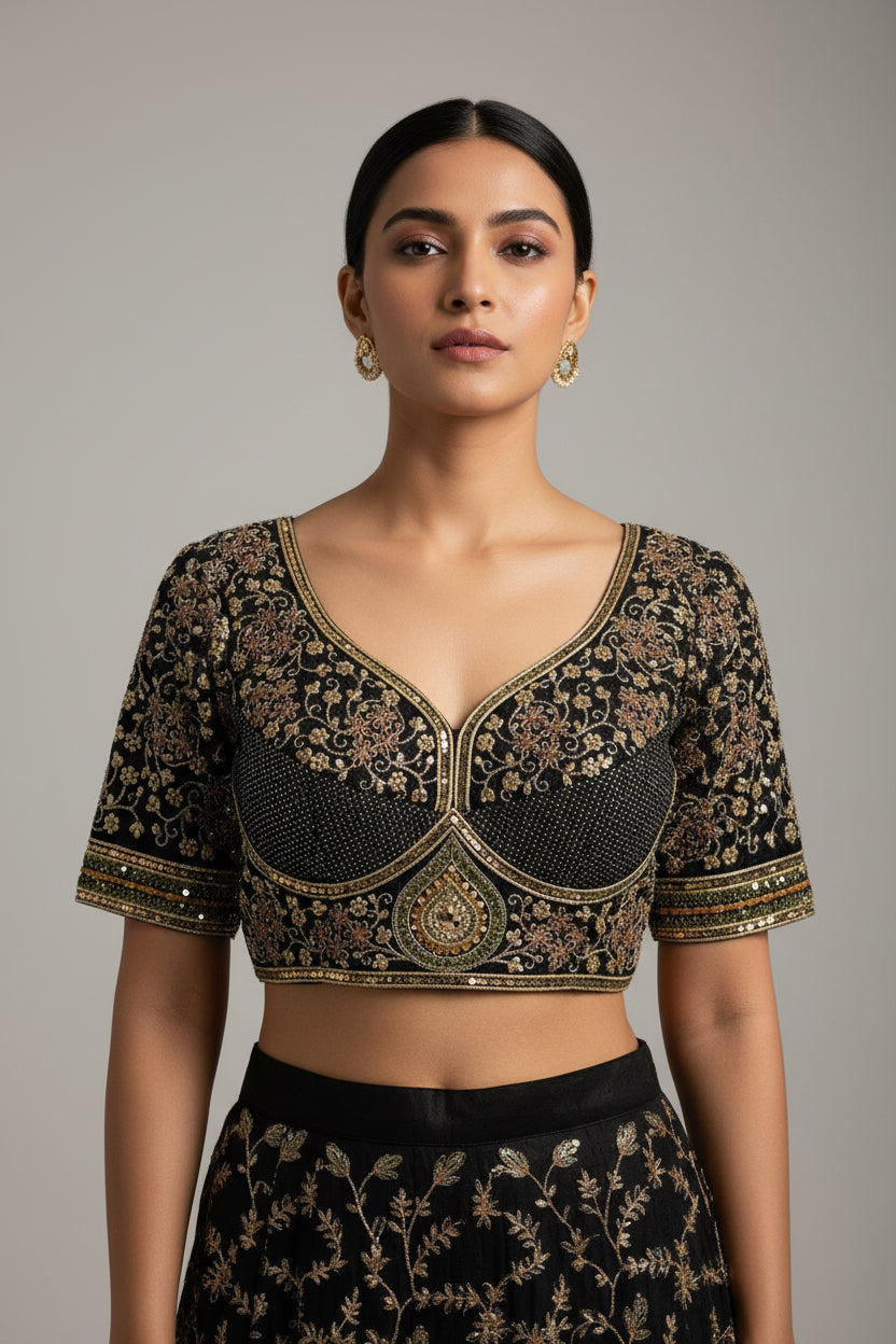 Sabyasachi cut blouse