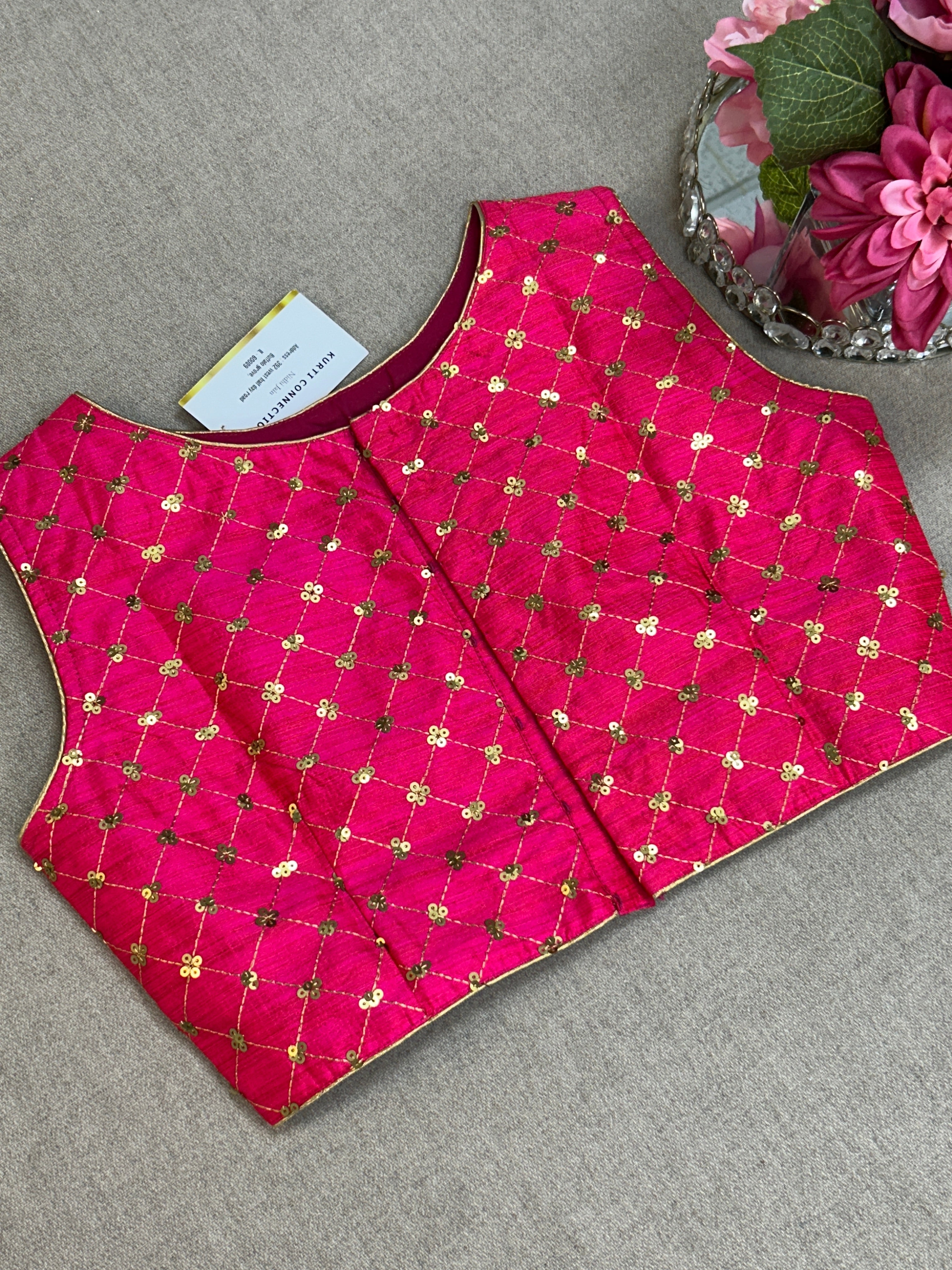 Dark pink blouse
