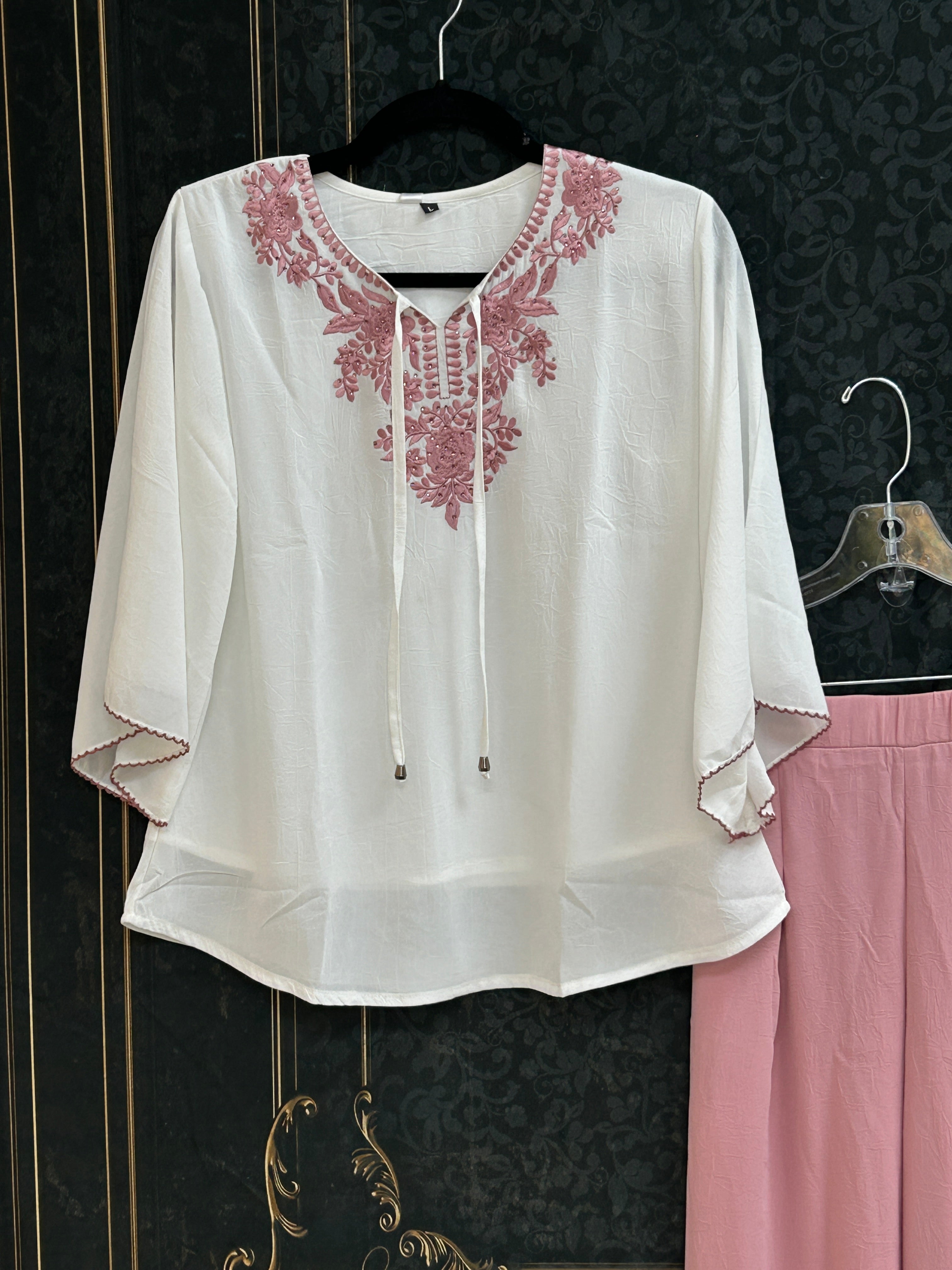 Co-ord set / chiffon top with pant