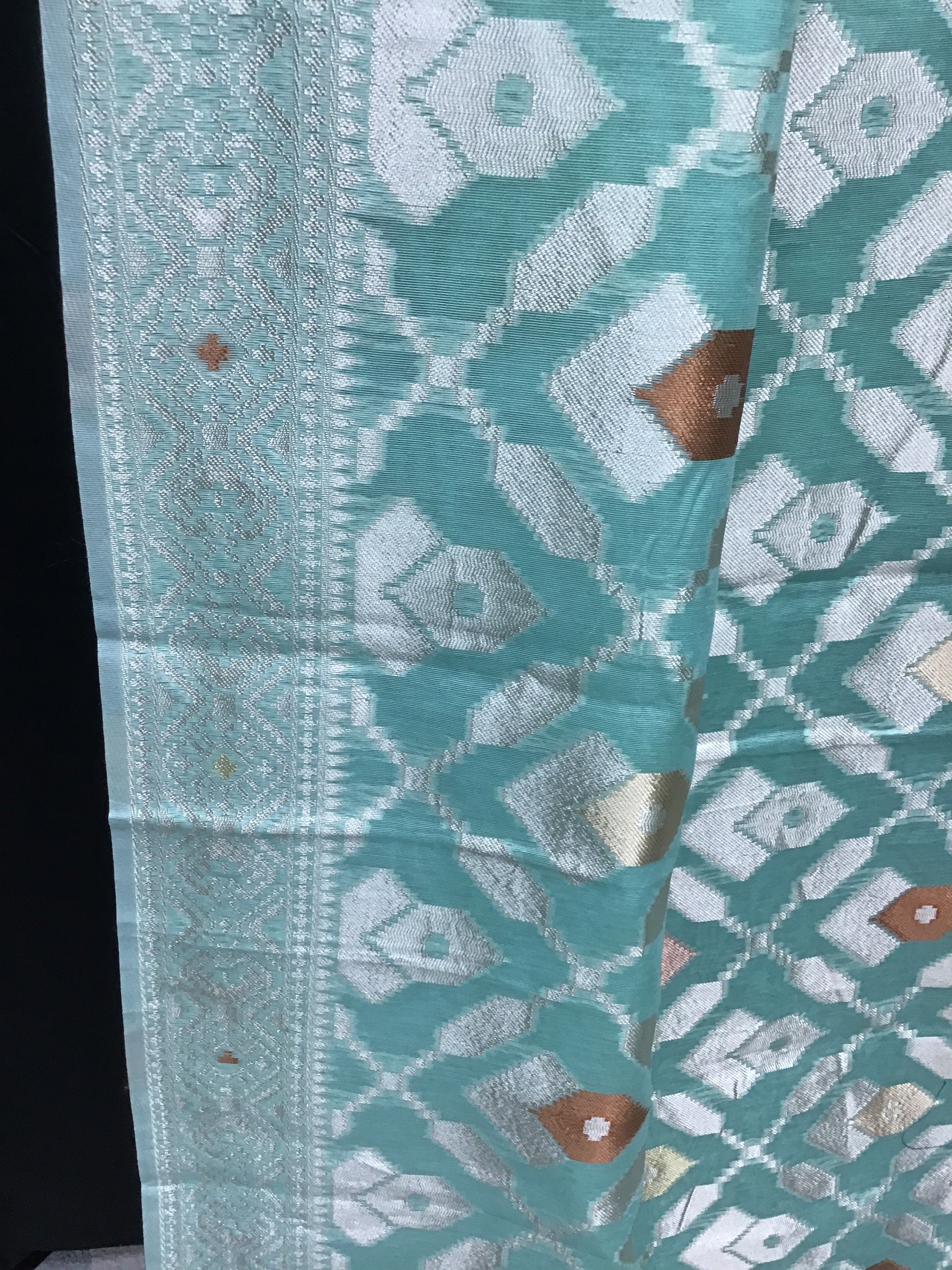 Linen cotton saree