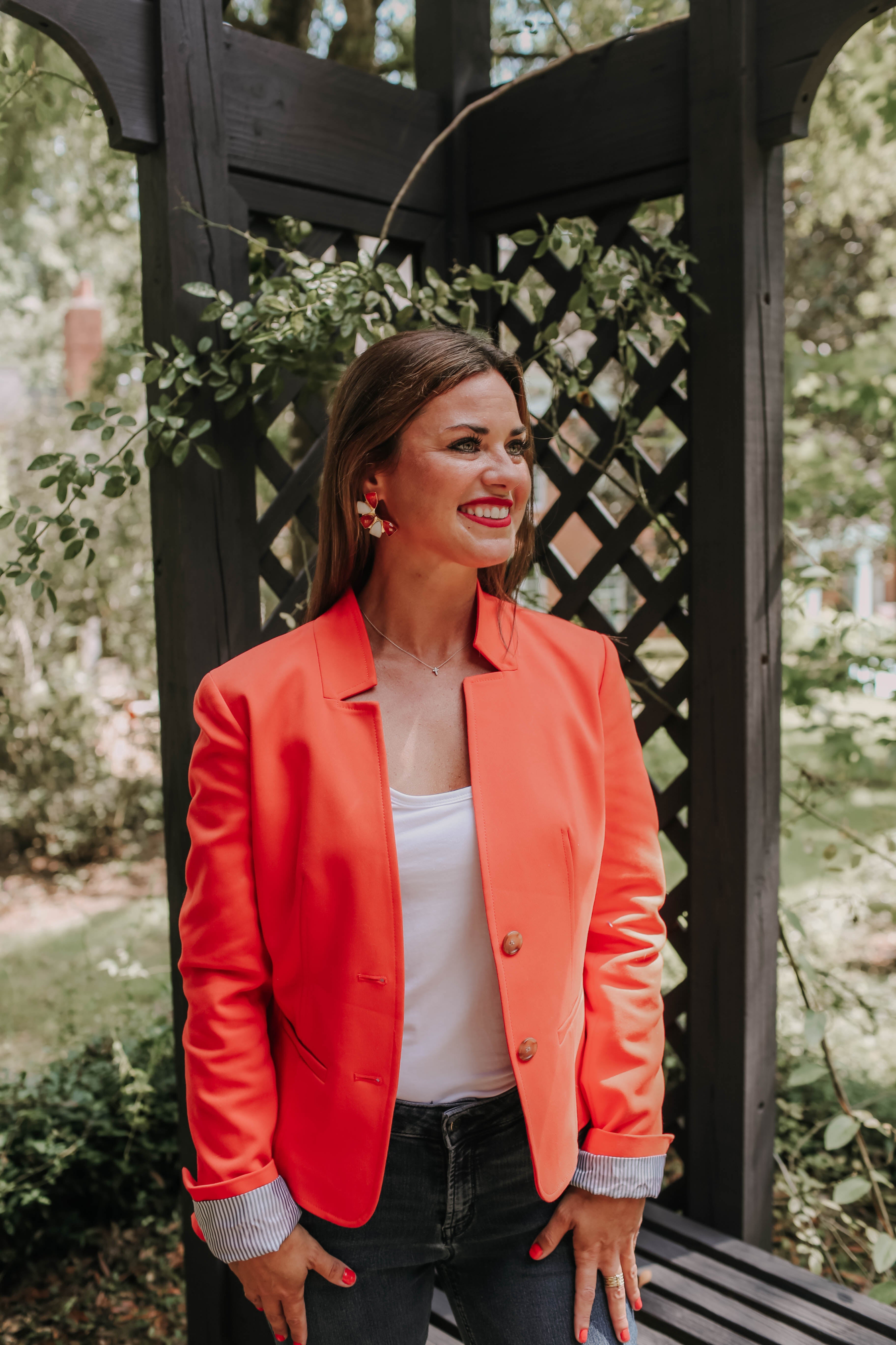 Orange and White