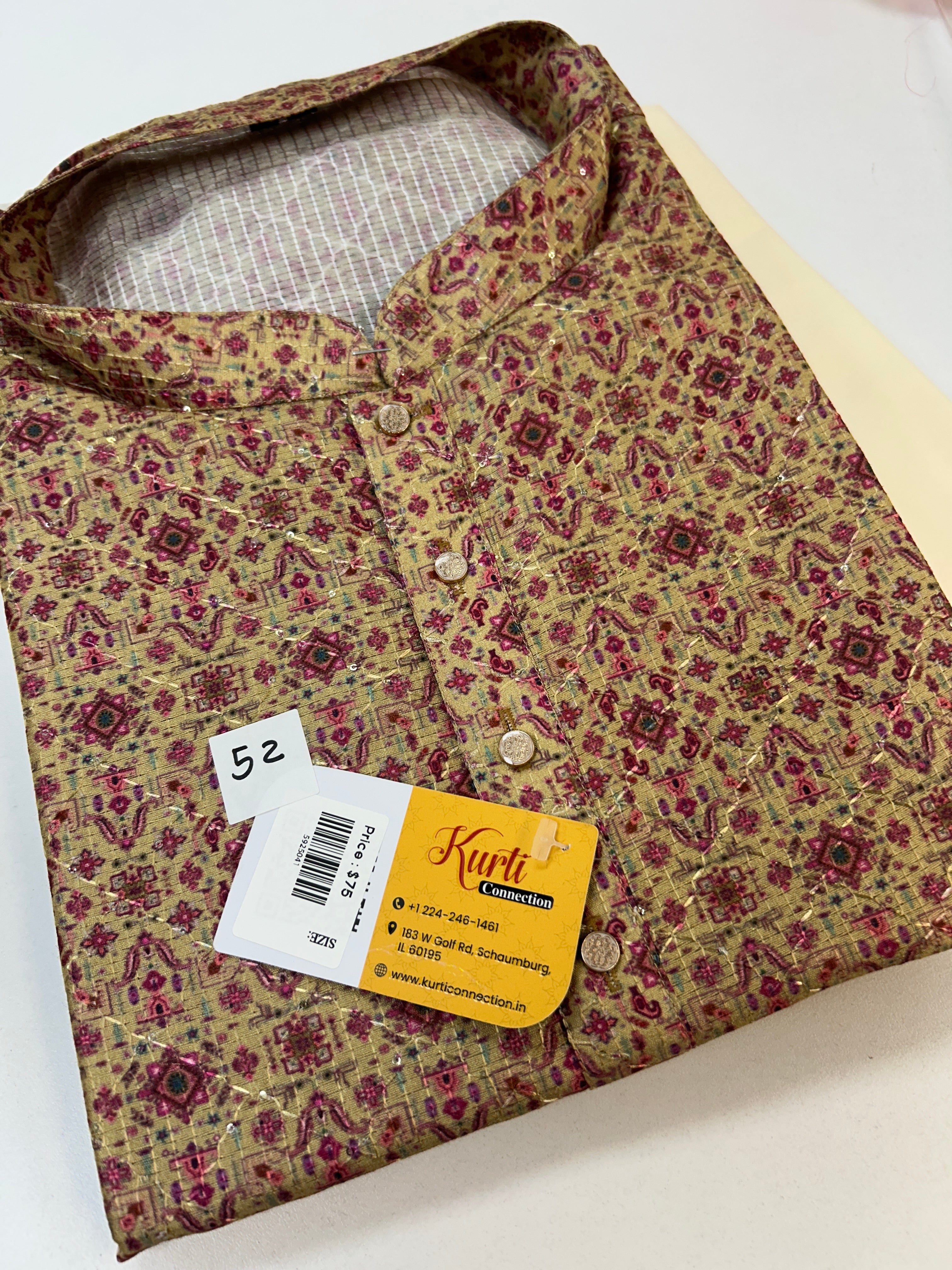 Printed kurta set