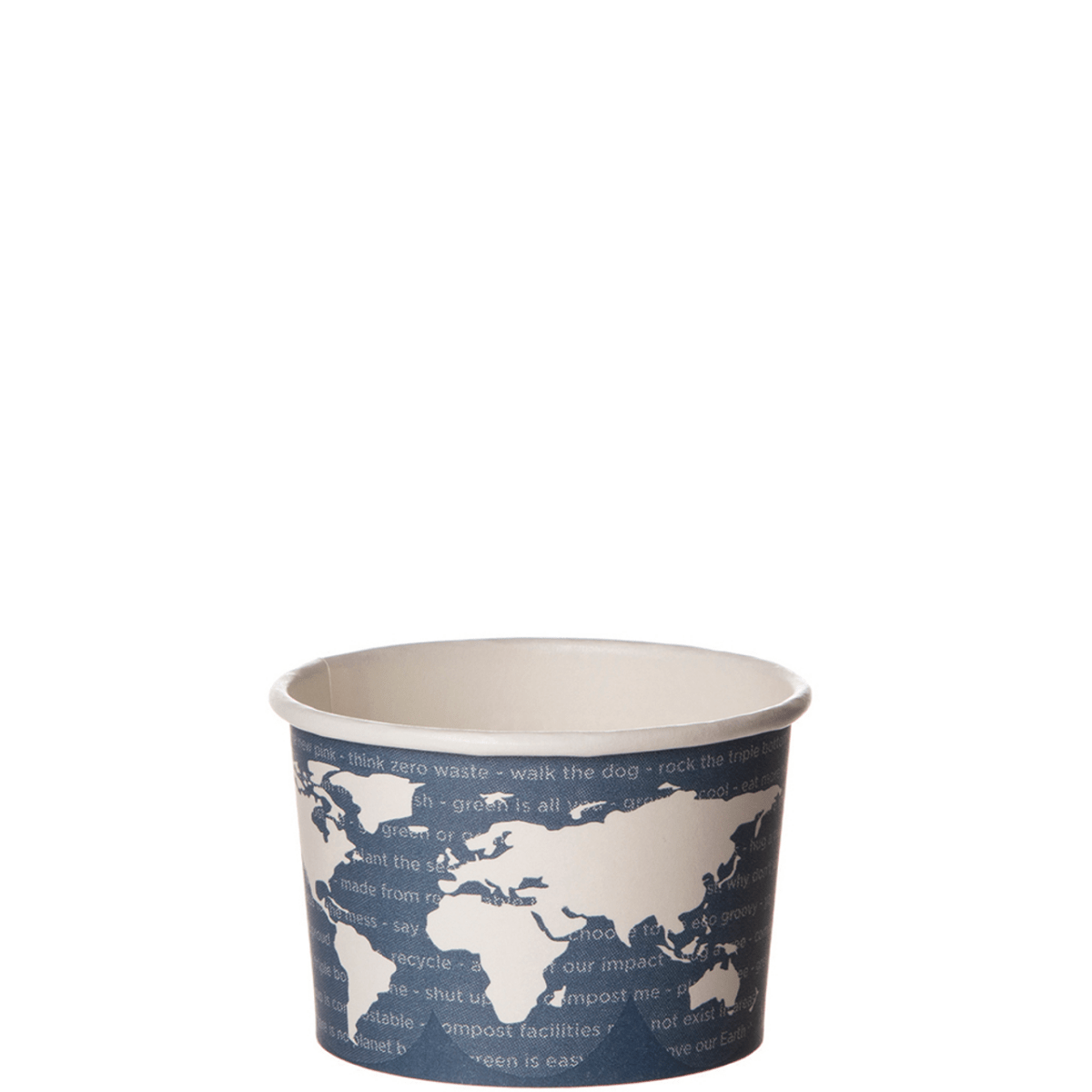 Eco-Products World Art 4 oz Renewable & Compostable Paper Food Container, PLA-Lined (QTY 1000), SKU EP-BSC4-WA