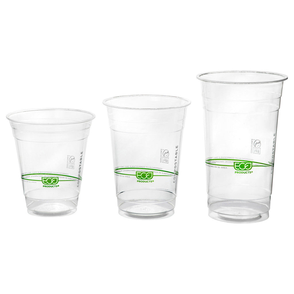 Eco-Products GreenStripe Renewable & Compostable Cold Cups 12oz (QTY 1000), SKU EP-CC12-GS